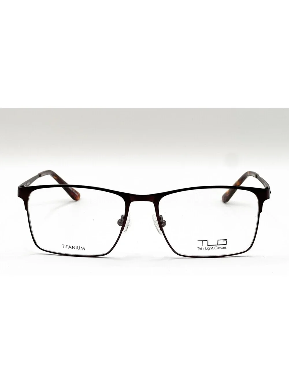 Tlg NU028 C02 Matte Brown Full Rim Authentic Eyeglass Frames 57-17-145